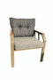 Hanah Home Nergiz 2+1+1 Dogtooth Negro, Blanco y Dorado